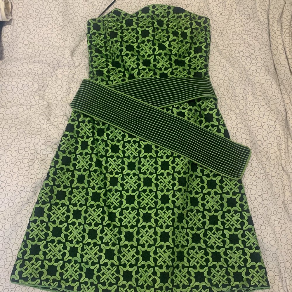 TD Dixon Strapless Embroidered Dress